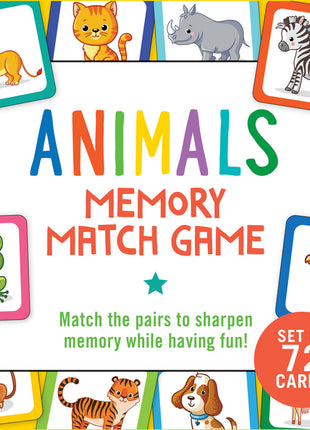 Animals Memory Match Game (Set of 72 Cards) - Ingram
