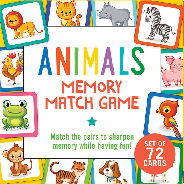 Animals Memory Match Game (Set of 72 Cards) - Ingram