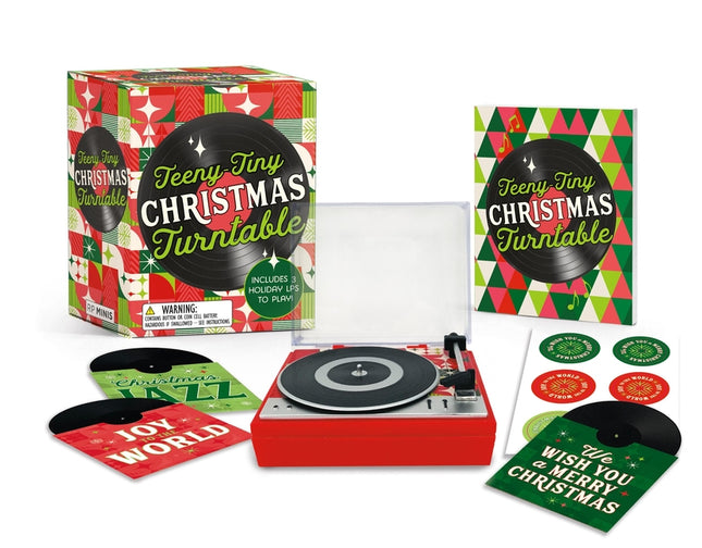 Teeny-Tiny Christmas Turntable: Includes 3 Holiday Lps to Play! [With Battery] - Ingram