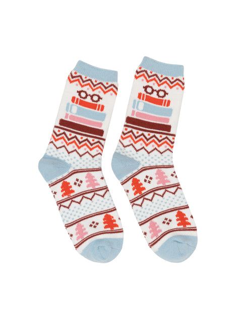 Tbr Book Stack Cozy Socks - Small - Ingram