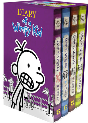 Diary of a Wimpy Kid Box of Books 5-8 Hardcover Gift Set: Ugly Truth, Cabin Fever, the Third Wheel, Hard Luck - Ingram