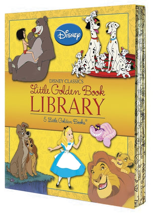 Disney Classics Little Golden Book Library (Disney Classic): Lady and the Tramp; 101 Dalmatians; The Lion King; Alice in Wonderland; The Jungle Book - Ingram