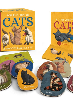 For the Love of Cats: A Wooden Magnet Set - Ingram