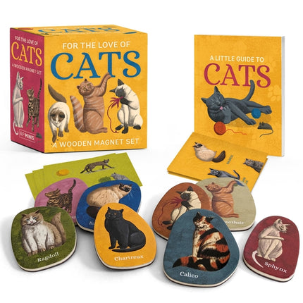 For the Love of Cats: A Wooden Magnet Set - Ingram