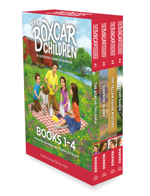 Boxcar Children Mysteries Boxed Set 1-4: The Boxcar Children; Surprise Island; The Yellow House; Mystery Ranch - Ingram