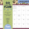 Go with the Flow: Inspiration and Organization for 2026: A Magnetic Monthly Calendar for Fridge, Wall, or Desk - Ingram