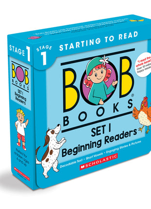 Bob Books - Set 1: Beginning Readers Box Set Decodable Phonics Books, Ages 4 and Up, Kindergarten (Stage 1: Starting to Read) - Ingram