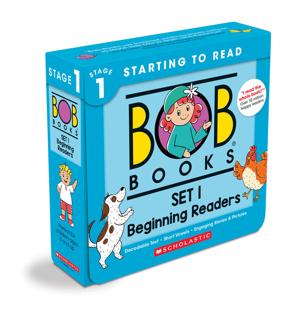 Bob Books - Set 1: Beginning Readers Box Set Decodable Phonics Books, Ages 4 and Up, Kindergarten (Stage 1: Starting to Read) - Ingram