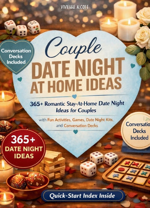 Couple Date Night At Home Ideas: 365+ Romantic Stay-At-Home Date Night Ideas for Couples with Fun Activities, Games, Date Night Kits, and Conversation - Ingram