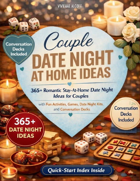 Couple Date Night At Home Ideas: 365+ Romantic Stay-At-Home Date Night Ideas for Couples with Fun Activities, Games, Date Night Kits, and Conversation - Ingram