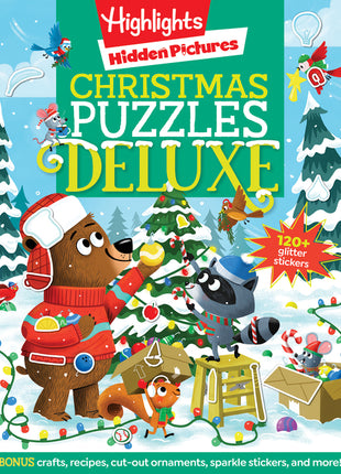 Christmas Puzzles Deluxe: Holiday-Themed Activity Book with Christmas Puzzles and Creative Crafts, Christmas Gift for Kids Ages 4-8 - Ingram