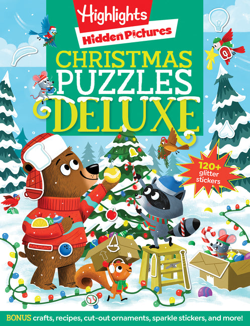 Christmas Puzzles Deluxe: Holiday-Themed Activity Book with Christmas Puzzles and Creative Crafts, Christmas Gift for Kids Ages 4-8 - Ingram