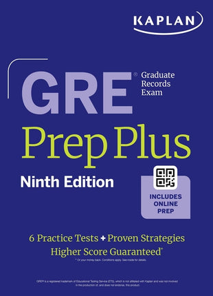 GRE Prep Plus, Ninth Edition (2026): Includes 6 Practice Tests, 1500+ Practice Questions + Online Access to a 500+ Question Bank, Video Tutorials, and - Ingram