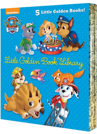 Paw Patrol Little Golden Book Library (Paw Patrol): Itty-Bitty Kitty Rescue; Puppy Birthday!; Pirate Pups; All-Star Pups!; Jurassic Bark! - Ingram