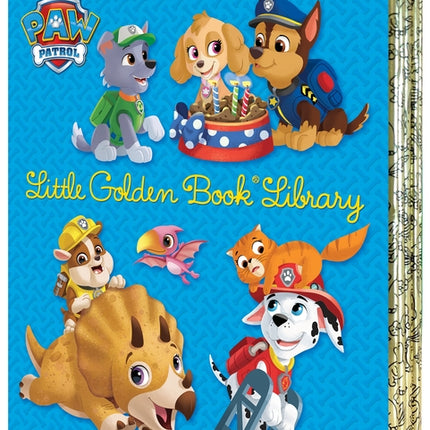 Paw Patrol Little Golden Book Library (Paw Patrol): Itty-Bitty Kitty Rescue; Puppy Birthday!; Pirate Pups; All-Star Pups!; Jurassic Bark! - Ingram