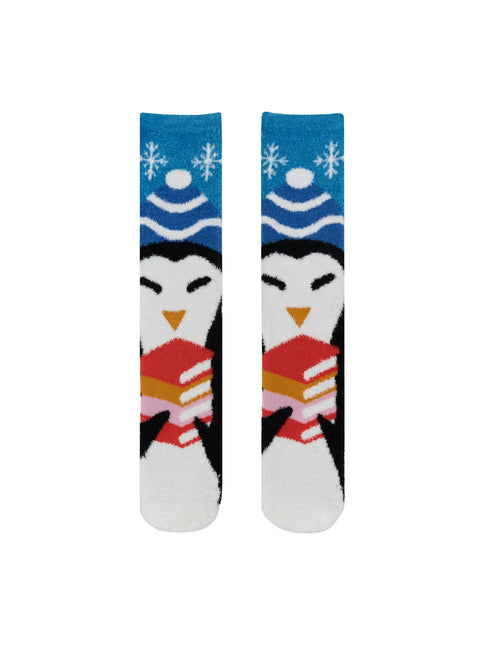 Penguin Reads Cozy Socks - Small - Ingram