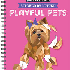 Brain Games - Sticker by Letter: Playful Pets (Sticker Puzzles - Kids Activity Book) - Ingram
