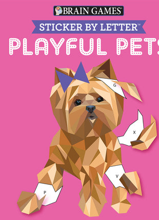 Brain Games - Sticker by Letter: Playful Pets (Sticker Puzzles - Kids Activity Book) - Ingram