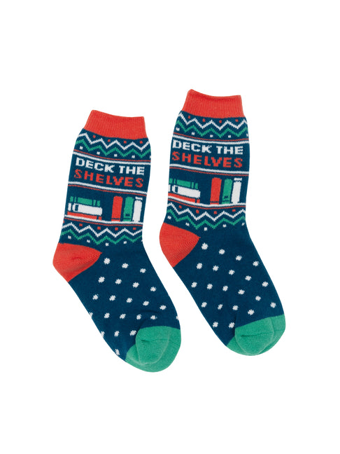 Deck the Shelves Cozy Socks - Large - Ingram