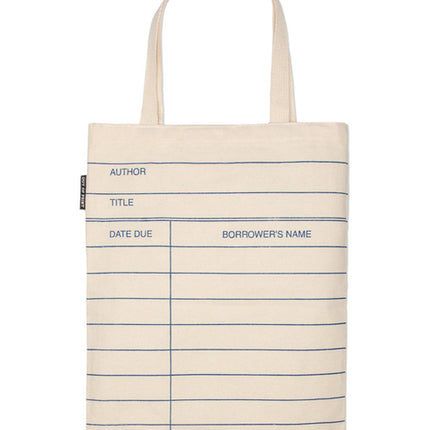 Library Card (Natural) Tote Bag - Ingram