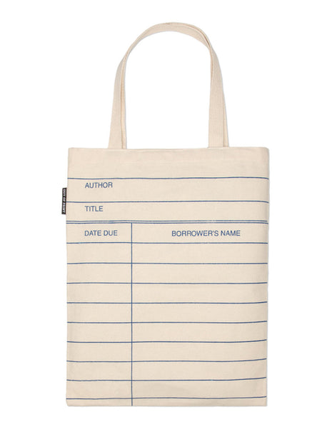 Library Card (Natural) Tote Bag - Ingram