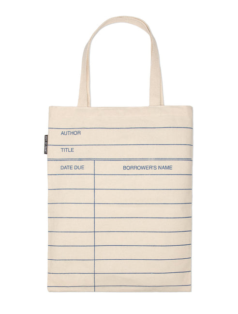 Library Card (Natural) Tote Bag - Ingram