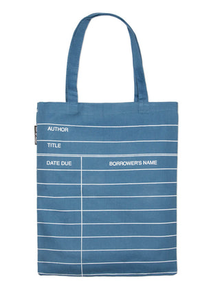 Library Card (Denim) Tote Bag - Ingram