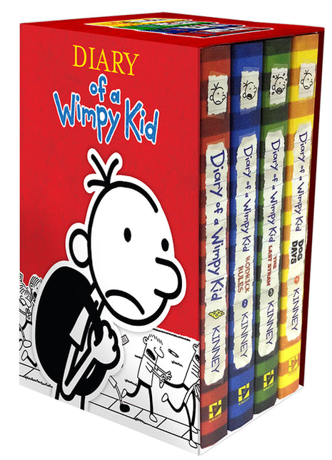 Diary of a Wimpy Kid Box of Books 1-4 Hardcover Gift Set: Diary of a Wimpy Kid, Rodrick Rules, the Last Straw, Dog Days - Ingram
