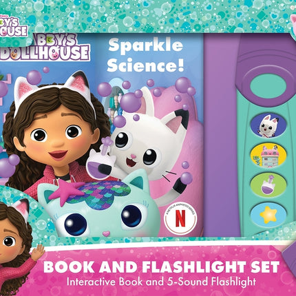 DreamWorks Gabby's Dollhouse: Sparkle Science! Book and 5-Sound Flashlight Set [With Battery] - Ingram